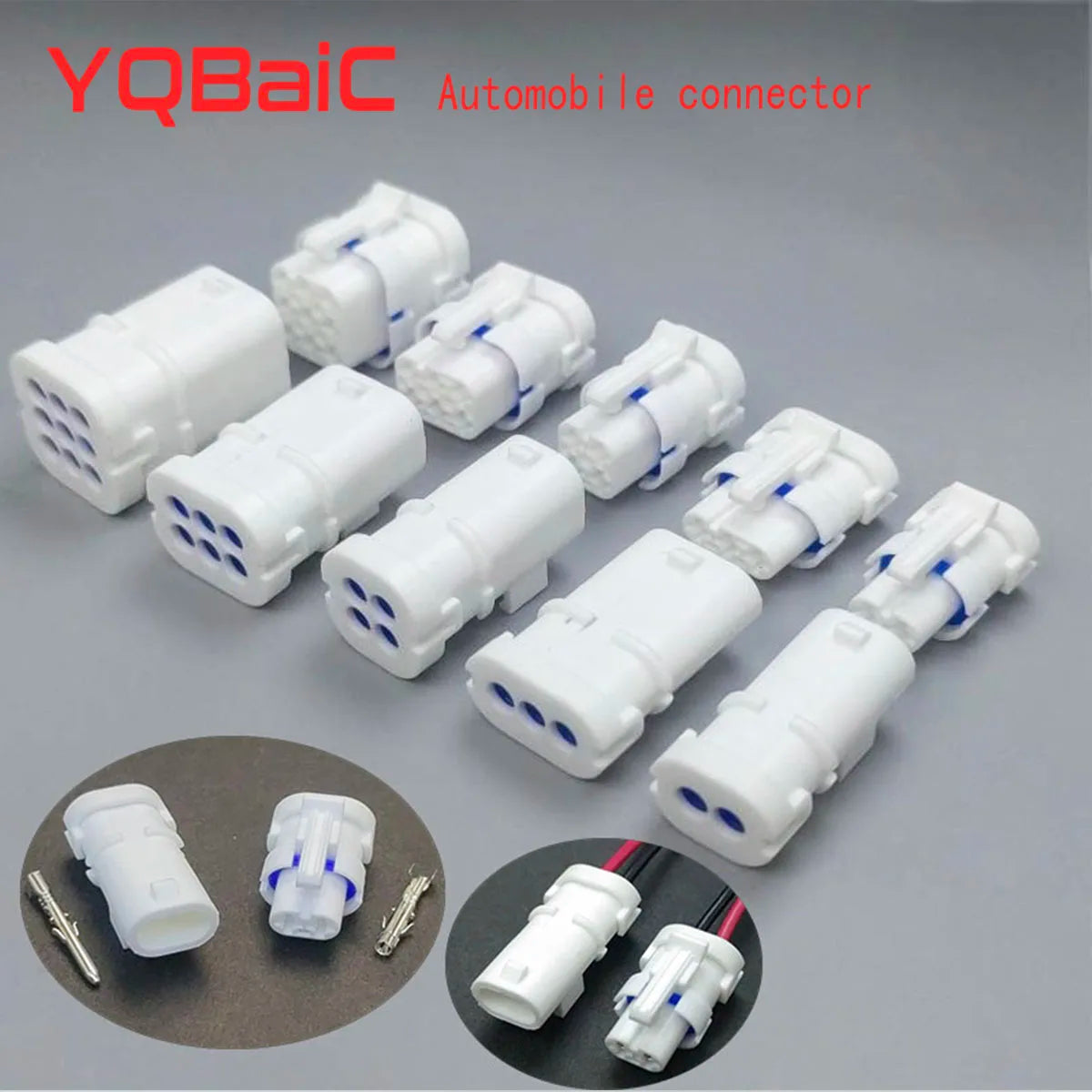 2P, 3P, 4P, 6P, 9P. 1.8 mm waterproof connector plug and socket with cable, JST, JWPF, automotive connectors