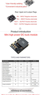 3A 5A 8A DC-DC Buck Step-down Power Supply Module 5V-12V 24V to 5V 3.3V 9V 12V Fixed Output High-Current MINI560