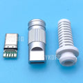 USB 3.1 24Pin Type-C Male 5 Solder Joints For Mobile Phone Fast Charging 3A C TO C With CC Solder Pad Repair DIY Data Plug