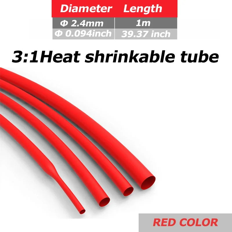 20/50/100/200M/ roll Heat Shrink Tube  Transparent 3: 1 ratio Adhesive Lined with Glue Dual Wall Tubing Wrap Wire Cable kit