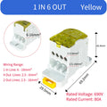 UKK80A Single Pole Power Splitter Box Large Current One In Multi Out DIN Rail Branch Line Distribution Terminal Block UKK80A