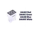 10PCS 2181AH 2181AB 2181AG 2181AW 0.28 Inch Common Cathode One Digit Seven Segment Led Display Tube 10Pin Red Blue Green White