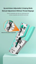 SAMZHE RJ45 Crimp Tool Crimper Cutter for Cat5e/6/7/8 8P 6P Modular Connector Ethernet All-in-one Wire Tool ﻿Ethernet Modular