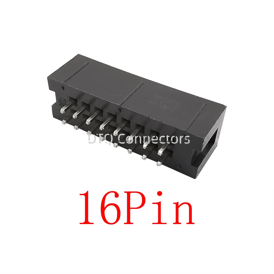 10-50Pcs DC3 IDC JTAG Socket 6-50Pin Male Header Connector 2.54mm Pitch Straight Needle DC3 ISP Double-spaced 2*6-50P DC3 Header