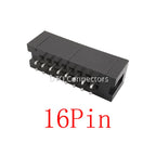 10-50Pcs DC3 IDC JTAG Socket 6-50Pin Male Header Connector 2.54mm Pitch Straight Needle DC3 ISP Double-spaced 2*6-50P DC3 Header