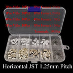 1Box SH 1.0MM/JST 1.25mm/ZH 1.5mm/PH 2.0mm/XH2.54mm/VH 3.96mm Male Plug Female Socket Housing Crimp Terminal Connector Kit