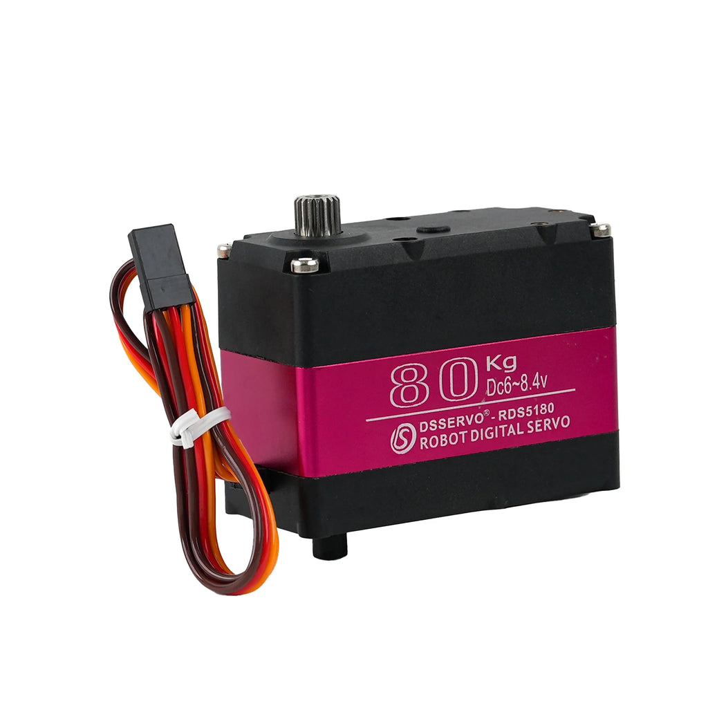 80kg DS5180MG Digital Servo Motor 7.4V High Torque Waterproof Metal Gear Dual Axis with Bracket for 1/5 RC Car Baja SAVOX-0236