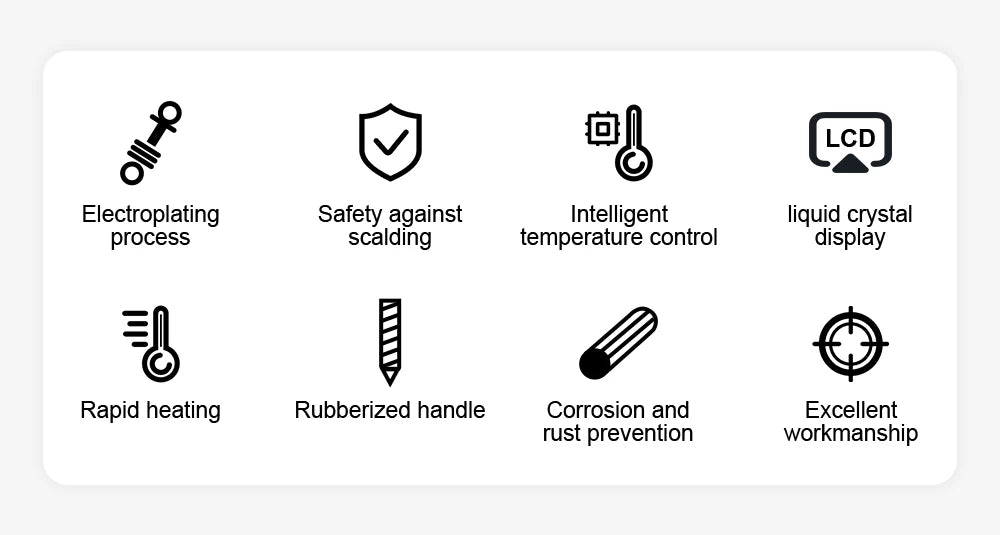 JCD 908U Electric Soldering Iron 80W 220V/110V With Switch Multi-function Button Adjustable Temperature Iron Welding Tools