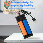 2-Slot Smart 18650 Battery Charger - USB-C Powered Lithium Ion Charger with LED Indicators, Universal Compatibility