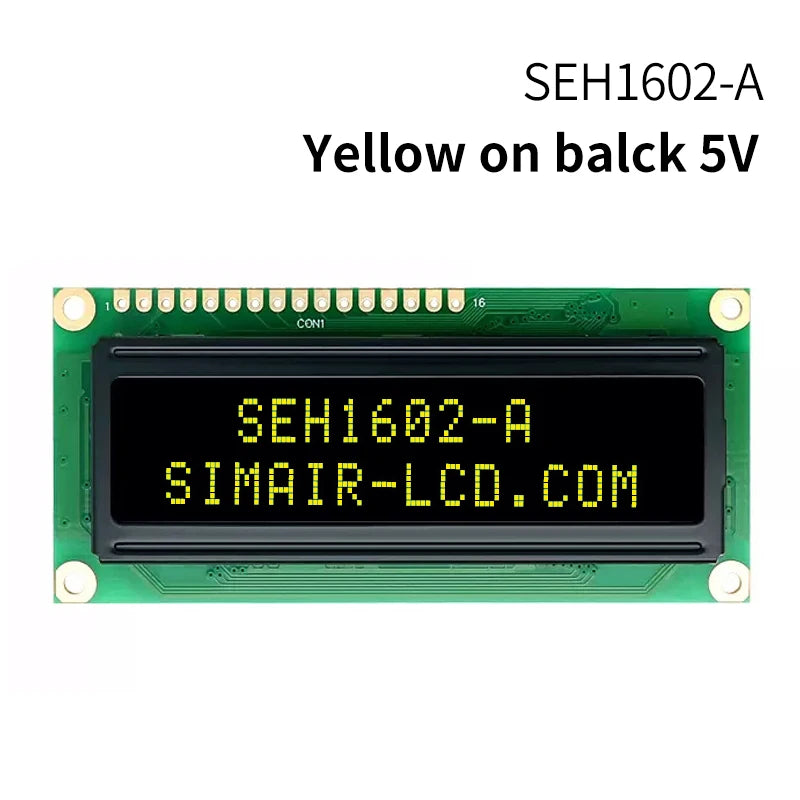 WINSTAR WEH1602A 5V 3.3V 80X36mm 162 LCM COB SPI OLED 1602 Panel 16x2 Character LCD IC Module Display