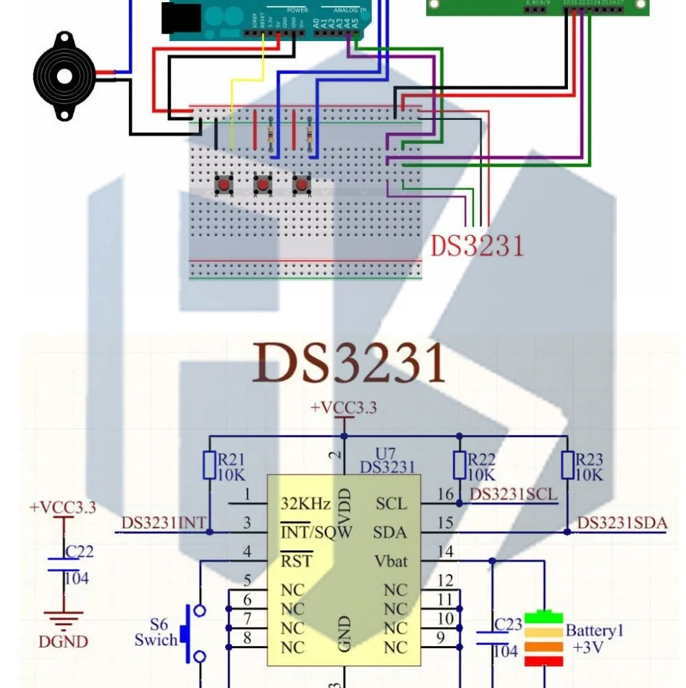 DS3231 AT24C32 IIC Module Precision Clock Module DS3231SN for Arduino Memory module