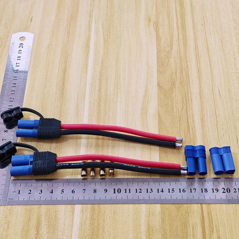 EC5 Male Female Plug High Current 10AWG Silicone With Waterproof Extension Power Cord Car Model Airplane Emergency Starter Cable