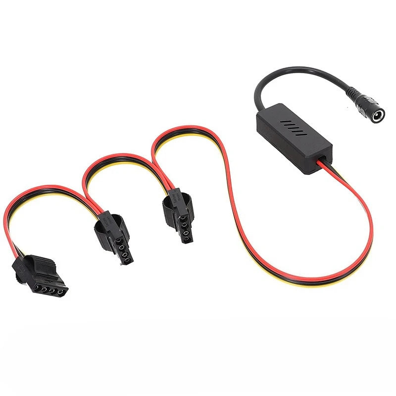 DC 5525 To SATA IDE Hard Drive Power Supply Cable DC 12V To 4Pin Molex/ SATA Hard Drive Cable Step-down Voltage Regulator