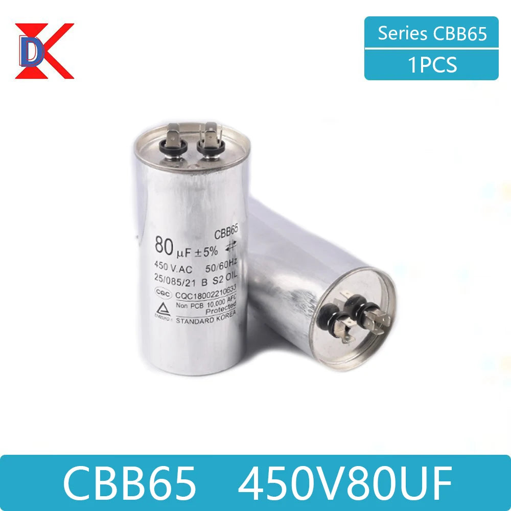 CBB65 air conditioner compressor start capacitor 450V 5/20/25/30/35/40/45/50/60/70UF