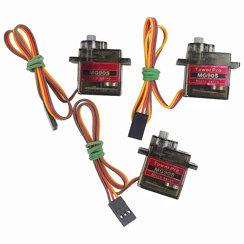 MG90S Servo 2/5/10 Pcs All Metal Gear 9g SG90 Upgraded Version For Helicopter Plane Boat Car RC Robot 180 360 Degree