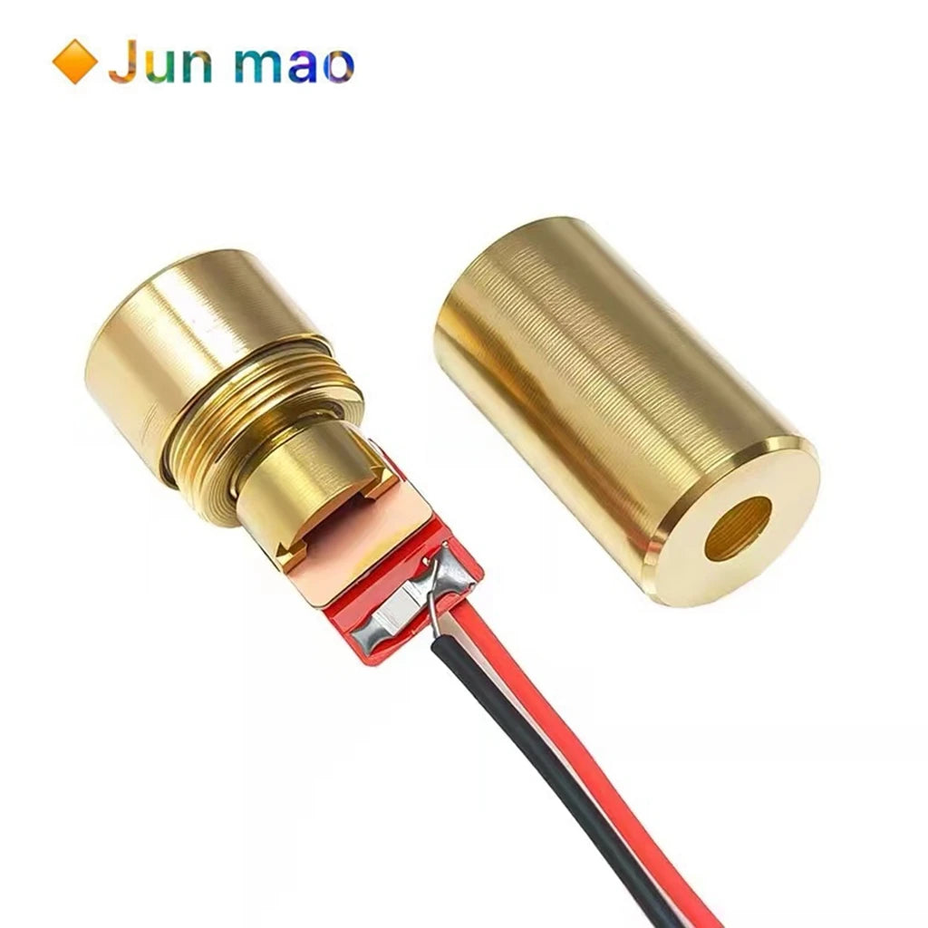 1PCS 9MM Industrial Grade Laser Head, 10mW Red Dot Spot, Straight Cross, 3V Line Horizontal Positioning Laser Module