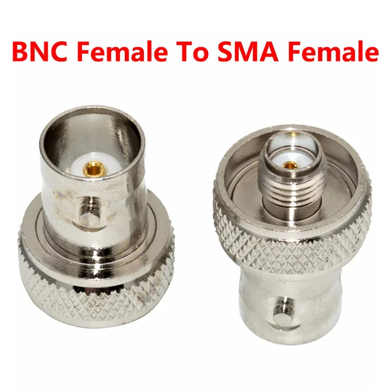 5/20/100PCS Coaxial RF BNC Female to Sma Female Connector Nickel Plated Adapter Antenna Adapters for Radio Walkie-talkie