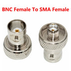 5/20/100PCS Coaxial RF BNC Female to Sma Female Connector Nickel Plated Adapter Antenna Adapters for Radio Walkie-talkie