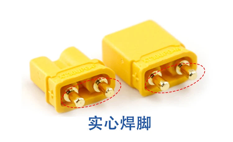 Amass XT30 XT60 XT90M/F Connector High Current Male/Female Lithium Battery Charging Gold Plated Plug