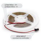 2.7mm WS2812 RGBIC LED Light 160Leds/M WS2812B 2020SMD Addressable Strip Lamp With DC/USB 28keys BT Music Led Controller DC5/12V