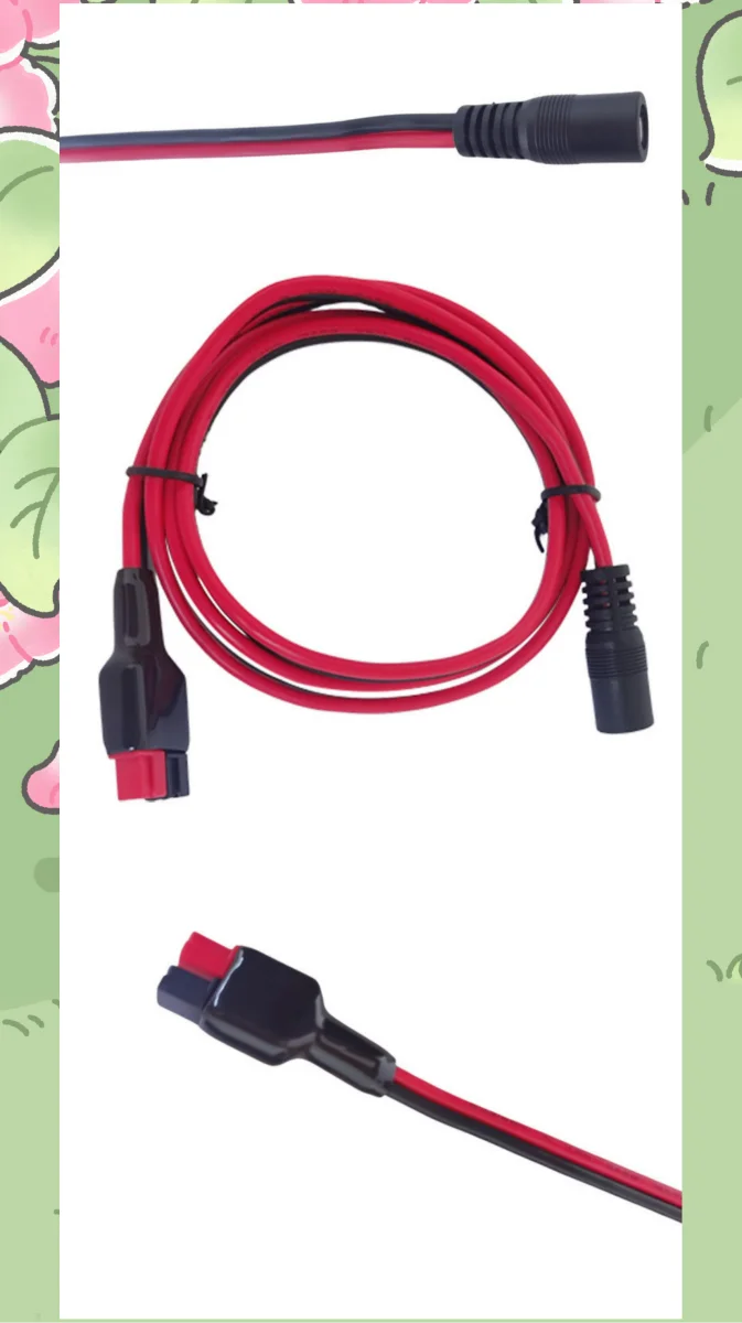 1m 14AWG cable 5.5mm x 2.1mm female DC to Anderson Connector Solar Charging Power Plug  For Portable Generator Solar Panel