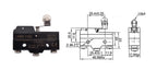 LXW5-11N1 LXW5-11G2 Z-15G LXW5 Micro Limit Travel Switch Horizontal Rotary Roller Lever Arm Hinge 3 Screw Terminal Microswitch