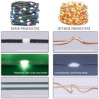 DC5V WS2812B Addressable  LED String  Transparent Green Black Wire WS2812 3PIN Wire RGB Strip Christmas Lights Waterproof Decor