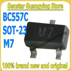 (50-100 Pieces) BC557C BC557 Marking: M7 SOT-23 45V PNP SMT Triode 100% Brand New & Original