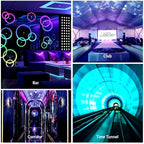 360 Glow Round RGB Neon LED Woven Strip Light 24key Bluetooth APP Remote Control 5V USB WS2812B Music Sync Waterproof Rope Decor