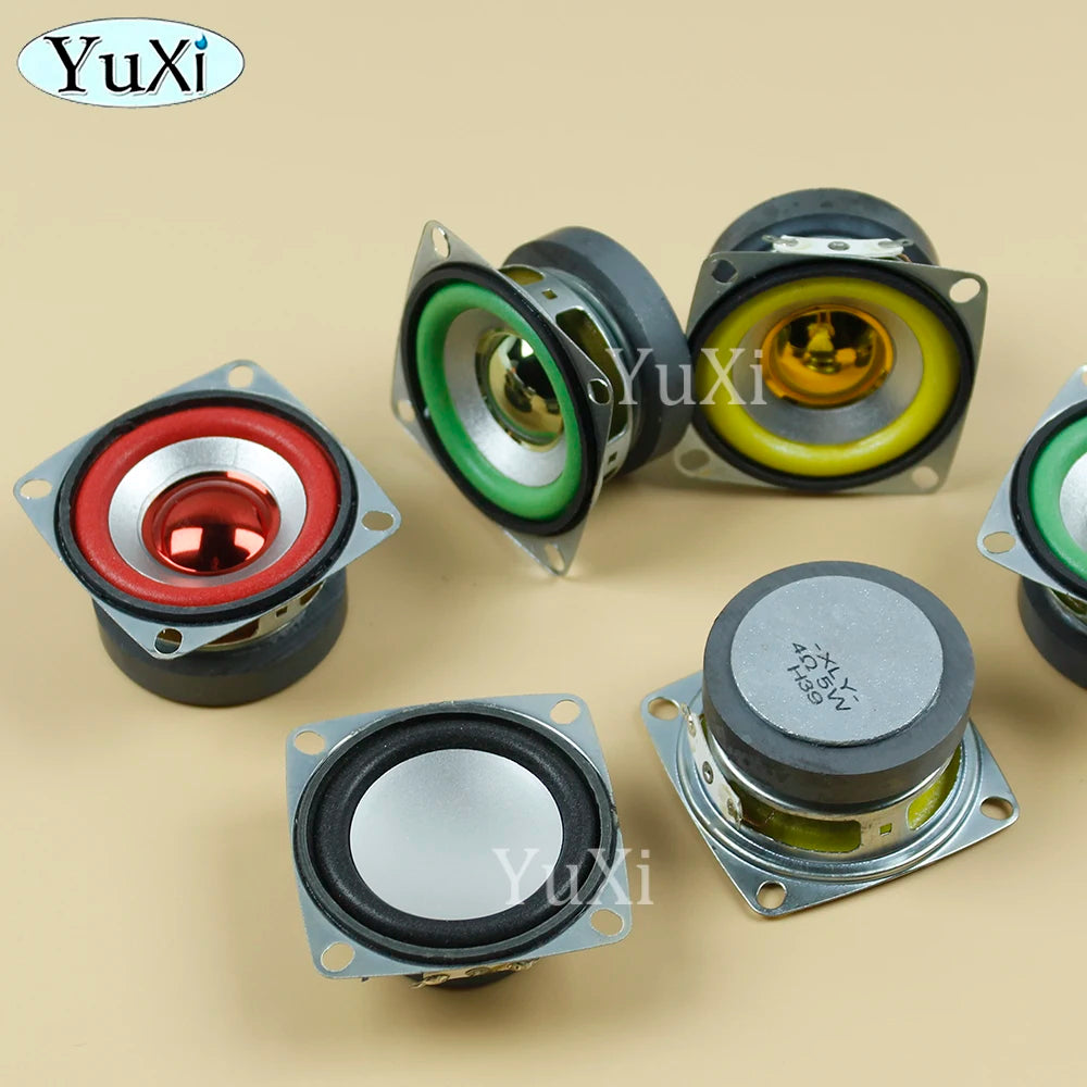 1Pc 5W 4Ohm Full-frequency Speaker Square Bluetooth Audio Radio External Magnetic Loudspeaker 3W 4Ohm 53MM