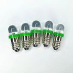 5PCS E10 LED Bulb DC3V DC3.8V DC4.5V DC 6V E10 LED 8V 12V 18V 24V E10 Warm white red blue green yellow