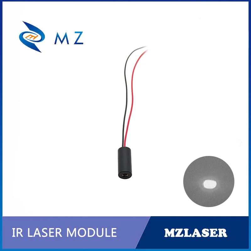 Infrared Dot Laser Diode Module Compact D8mm 850nm 0.5mw 1mw 5mw Class I Class II Class IIIA Industrial Machine IR Dot Laser