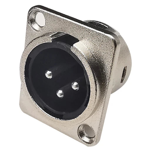 2/5/10pcs XLR Female Male Jack 3 Pin Panel Mount Jacks Connector Copper Contact XLR Metal Socket Audio Microphone Connectors