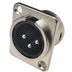 2/5/10pcs XLR Female Male Jack 3 Pin Panel Mount Jacks Connector Copper Contact XLR Metal Socket Audio Microphone Connectors