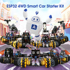 ACEBOTT Robot Toy Starter Kit for Arduino Project with ESP32 and Code Learning Develop Skill Full Version Smart Car Kit