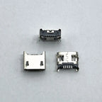 50pcs Micro USB Connector 5pin Seat Jack Micro USB DIP4 Legs Four Legs Inserting Plate Seat Mini USB Connector For Mobile Phone