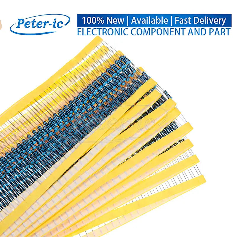 (50pcs) 1/2W Metal Film Resistors 1% 0.5W 470K 47R 560R 56R 6.2K 6.8K 680R Ohm Resistance