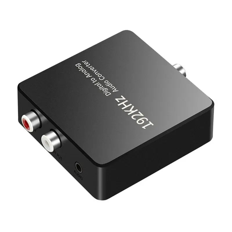 Voltvibe-RCA& 3.5Mm Output Digital To Analog Audio Converter Optical Coaxial Input For TV DVD Soundbar Systems