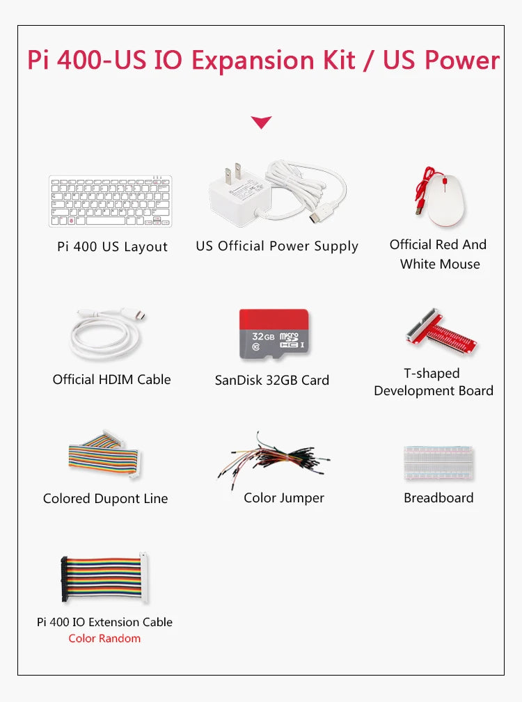Raspberry Pi 400 Personal Computer or Kit,Quad-core 64-bit Processor 4GB of RAM ,WiFi Dual-display Output For 4K