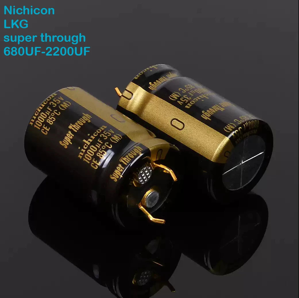 2PCS nichicon LKG TYPE-III 680UF 1000UF 2200UF 25V 35V 50V 63V 100V Super Through Audio Capacitor HI-FI KG free shipping