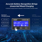 XTAR VX4 V2 18650 Charger AAA/AA 1.5V Li-ion /Ni-MH/LiFePO4 Battery PD20W Fast Charger with LED Display Battery Capacity Tester