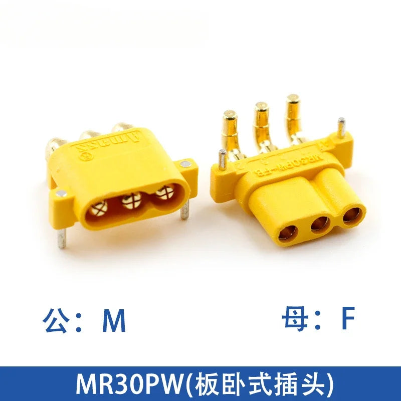 Amass XT30 XT60 XT90M/F Connector High Current Male/Female Lithium Battery Charging Gold Plated Plug
