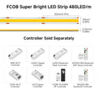 Super Bright 480 LEDs FCOB LED Strip Ultral Bright Efficient COB Light 2700K 6000K Dimmable Linear Flexible RA90 UL CE DC24V