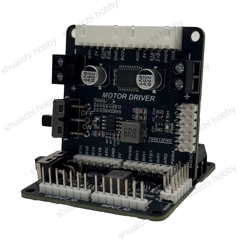 1PCS TB6612FNG Dual Channel DC Motor Driver Module with Voltage Regulator Output L298N Upgrade Alternative for DIY Robot Parts