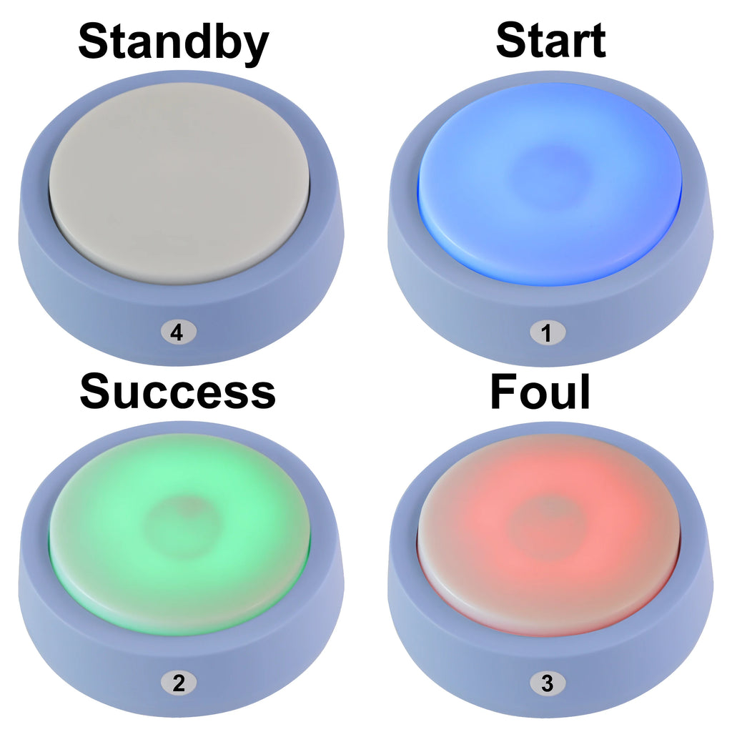 Answer Game Buzzer System Four Color States Three Answer Modes Quiz Buzzer System for Classroom Competition Family Games