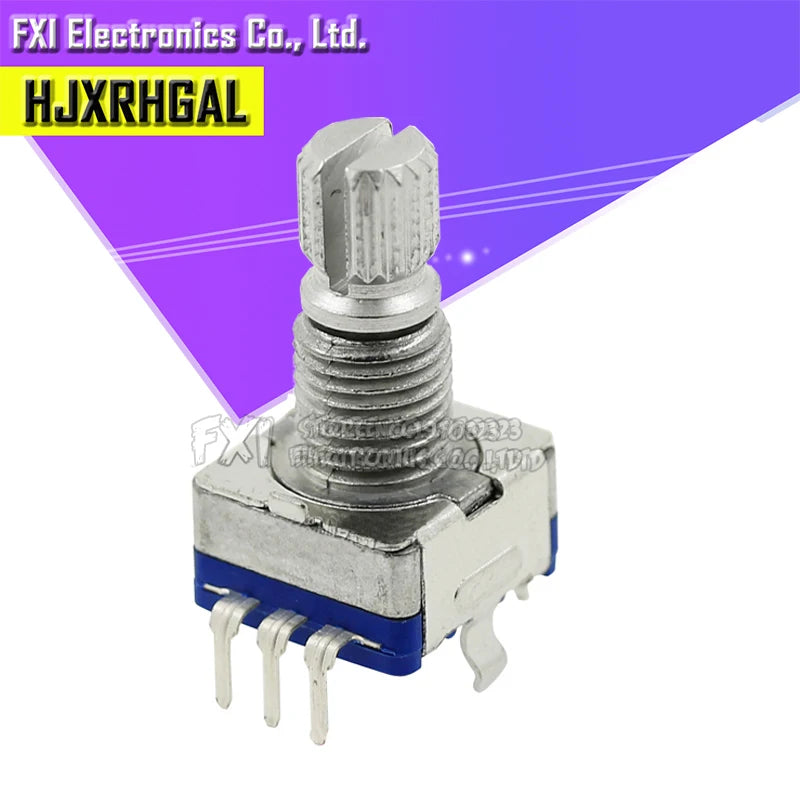 5PCS Half / Plum axis rotary encoder, handle length 15mm / 20mm code switch/ EC11/ digital potentiometer with switch 5Pin 3Pin