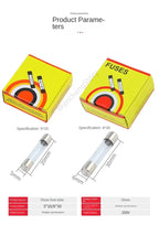 10/100PCS Fuse tube 5x20 6x30 glass fuse tube 250v0.1A 0.2A0.5A1A2A3A5A6 10A15A20A30A