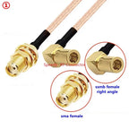 RG316 Coaxial Cable SSMB To SMA Male Female Connector RPSMA To SSMB Right Anlge Crimp for Extension Cable Low Loss Fast Delivery