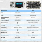 A49T Heltec V4 Meshtastic WiFi LoRa 32 Dev-Board Set Soft Antenna SX1262 Solar Powered BLE Low Power W/GNSS