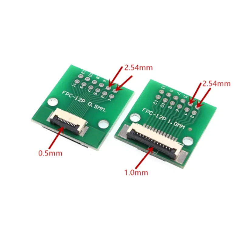 FPC/FFC Adapter Board 0.5/1.0MM to 2.54MM Soldered Connector 4/5/6/8/10/12/14/16/20/26/3040/45/50/60 Pin